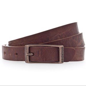 Birkenstock Cognac Ohio Slim Leather Belt
